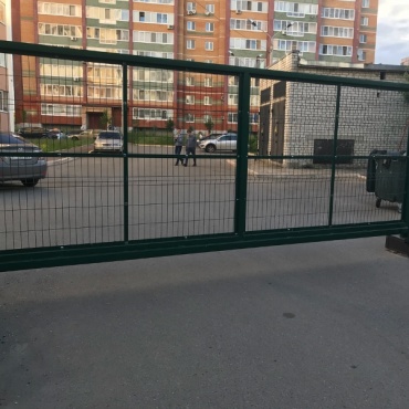 Alutech откатные ворота промышленные 5000x2500